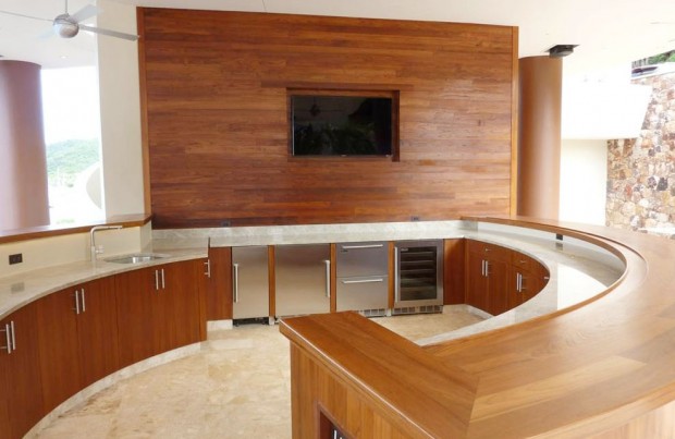 Teak Bar Project St John - Blue Fin Home Builders